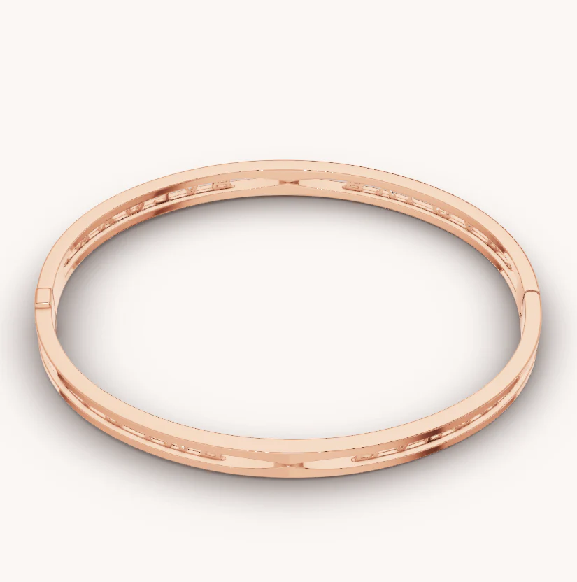 Regalia jewelryZERO 1 SPIRAL LOGO PINK GOLD BRACELET