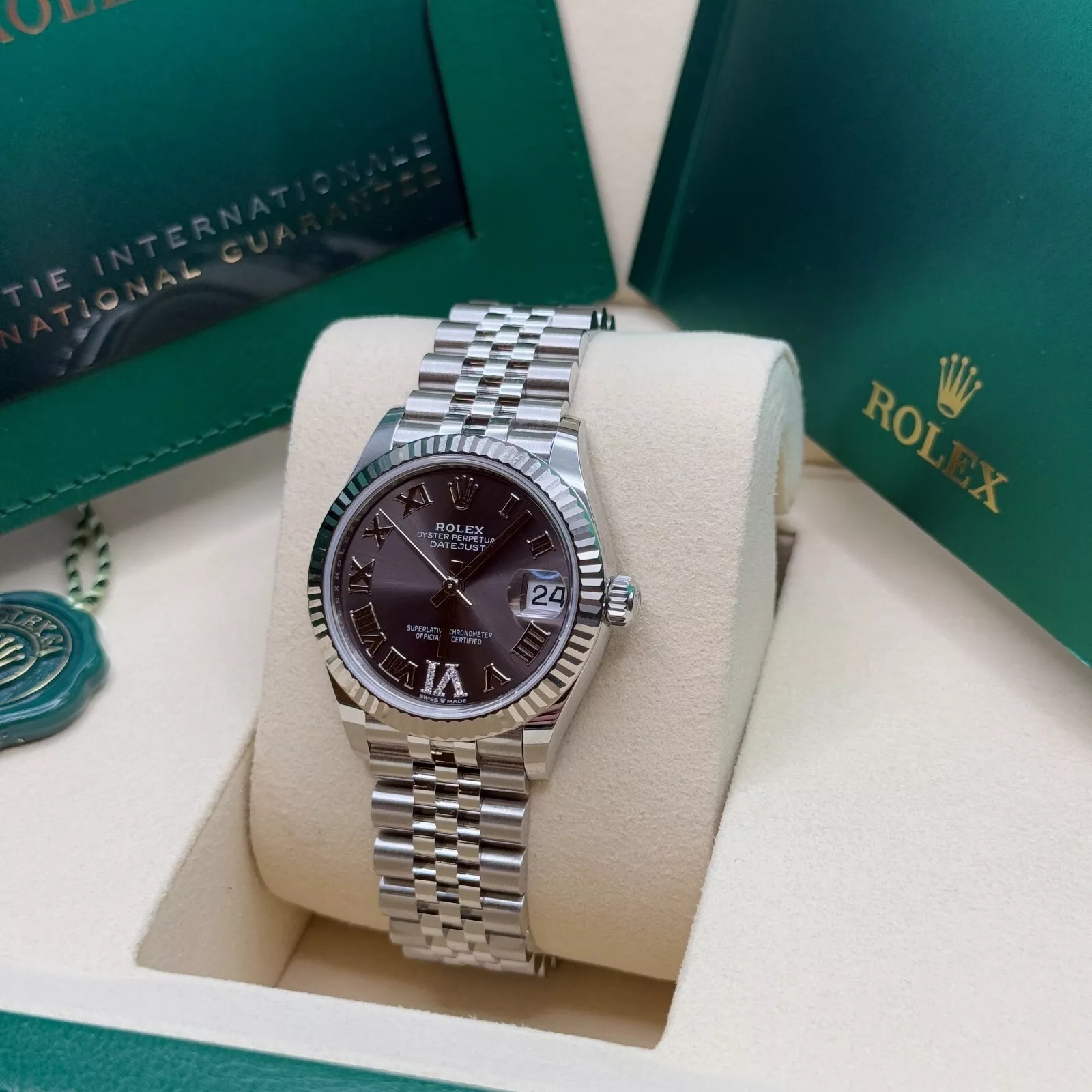 【Super Clone】ROLEX Datejust m278274-0027/0028 Dark Grey 31mm Dial Oyster Watch