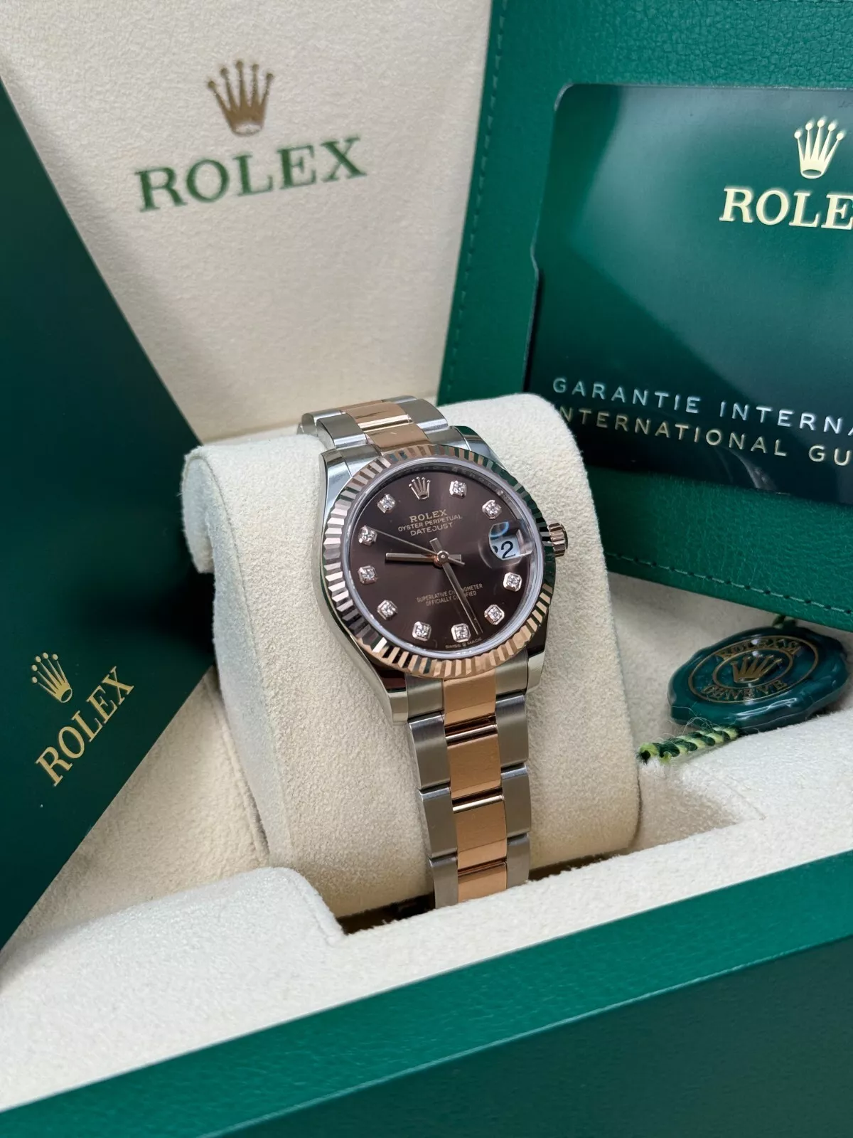 【Super Clone】ROLEX Datejust m278271-0027/0028 Chocolate 31mm Dial Oyster Bracelet Watch