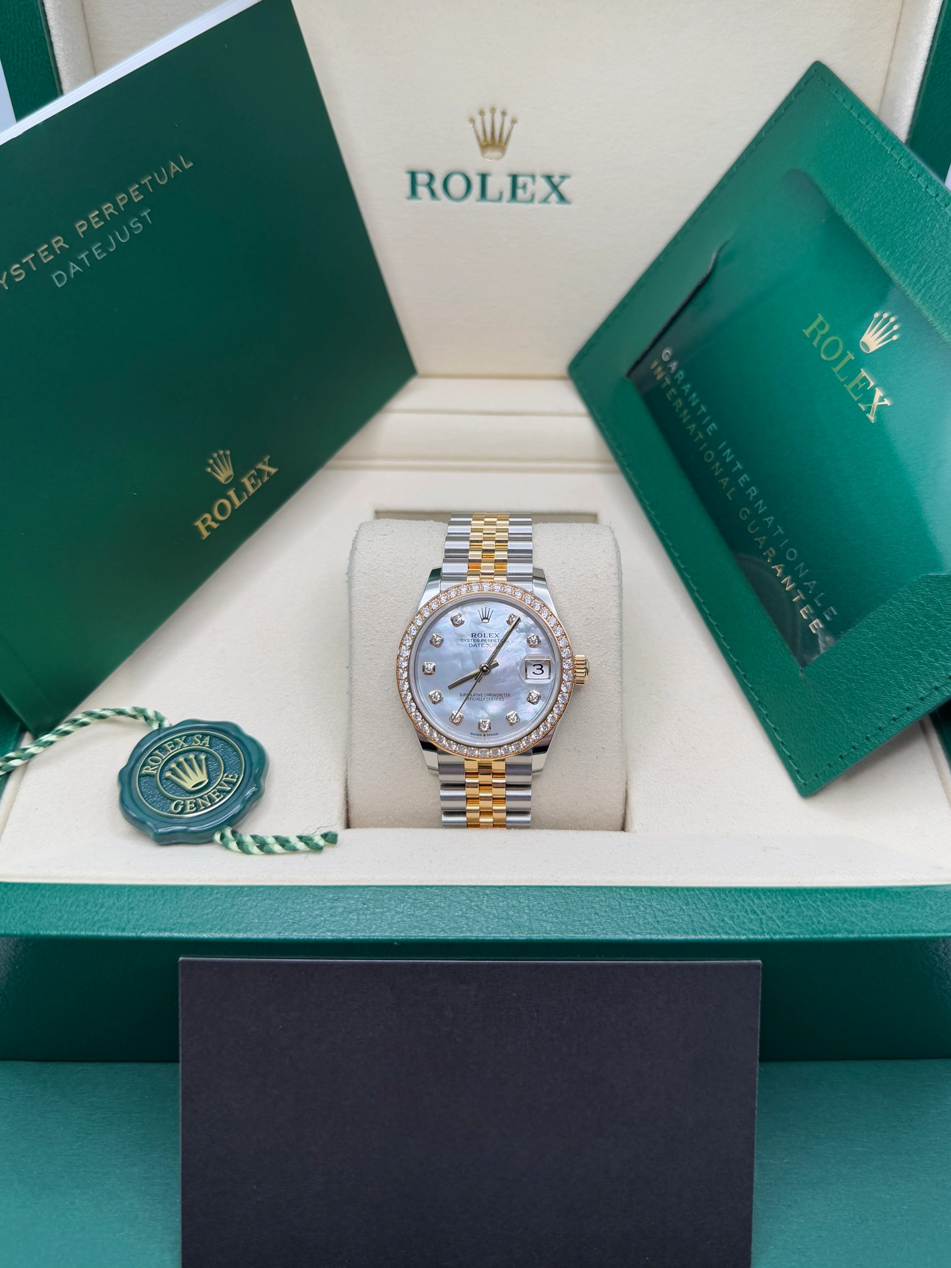 【Super Clone】ROLEX Datejust m278383-0027/0028 31mm Mother of Pearl Dial Oyster Bracelet