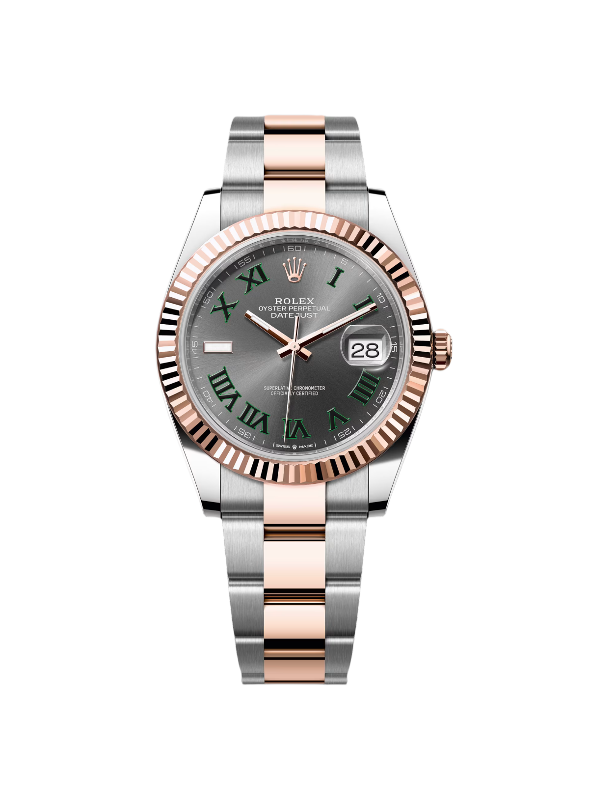 【Super Clone】ROLEX Datejust 41mm 126331 Oyster Band Steel and Everose Gold Men's Watch