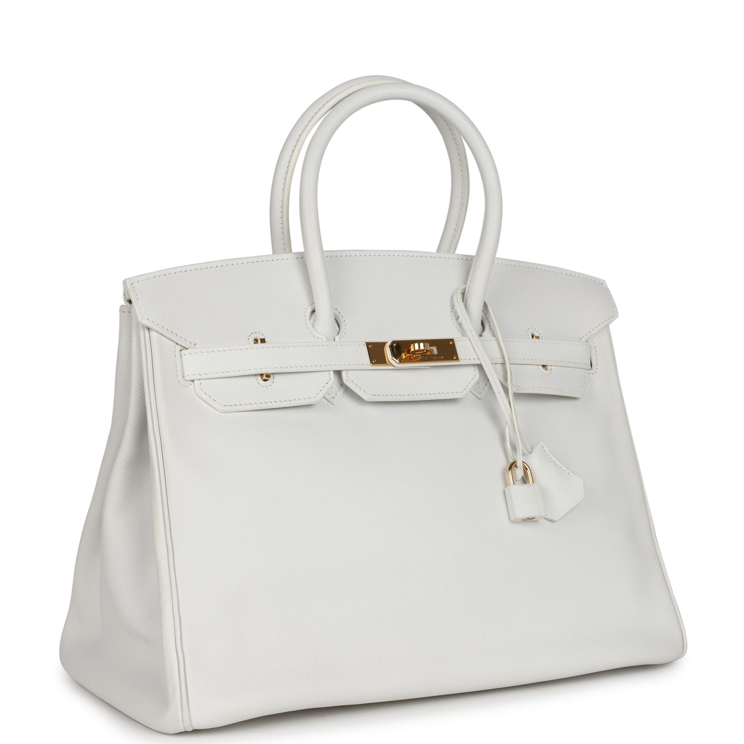 Hermès Birkin 35 White Epsom Gold Hardware