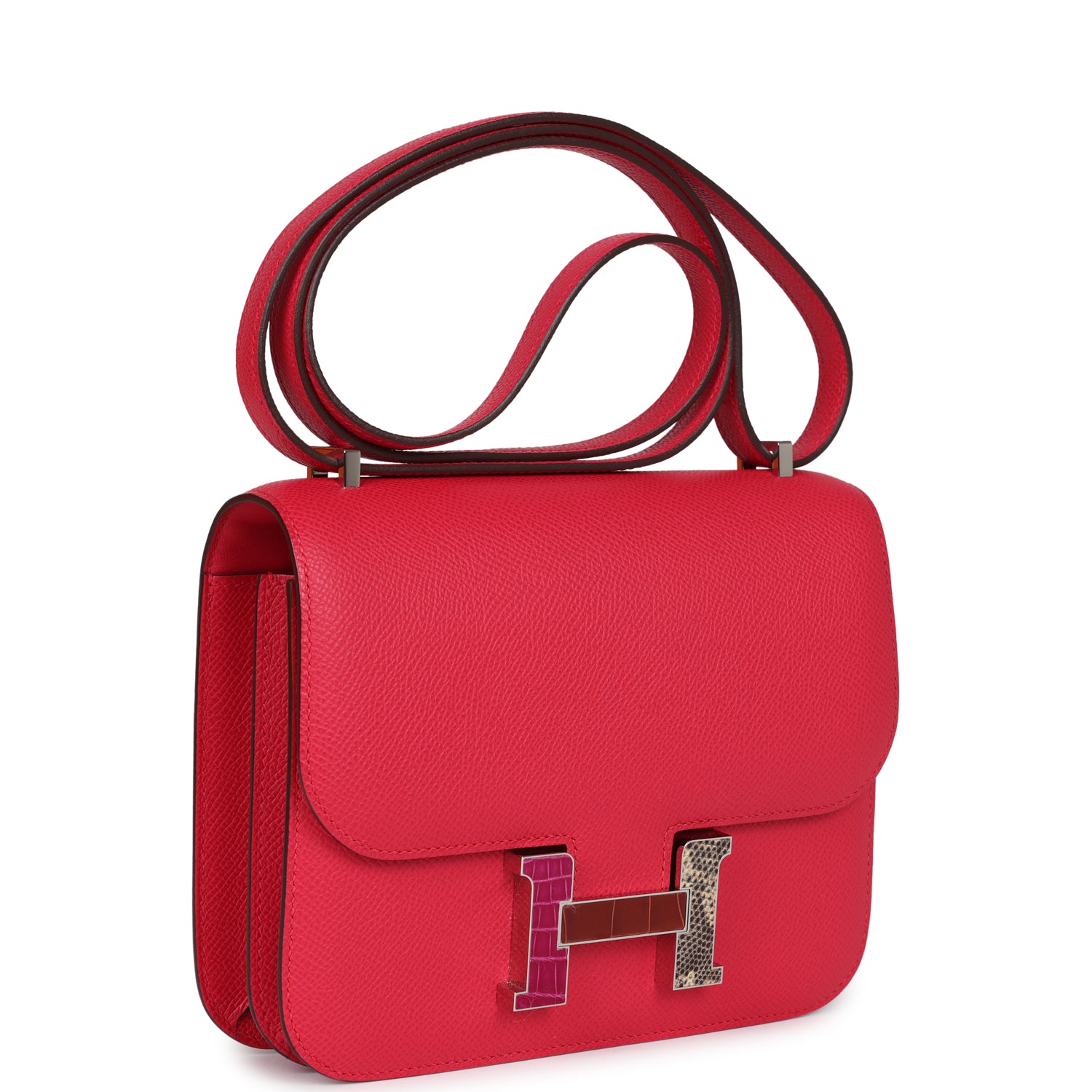 Hermès Constance 18 Rose Extreme Epsom Marquette Palladium Hardware