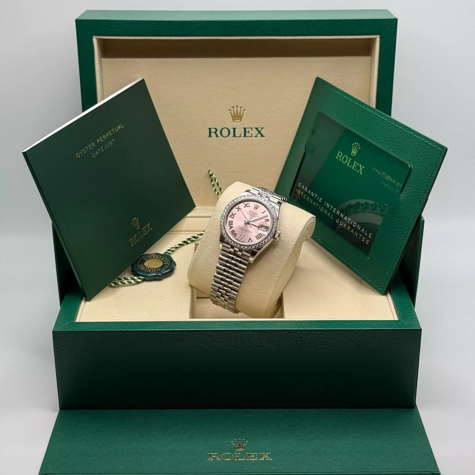 【Super Clone】ROLEX Datejust m278384RBR-0027/0028 Pink 31mm Dial Oyster Watch