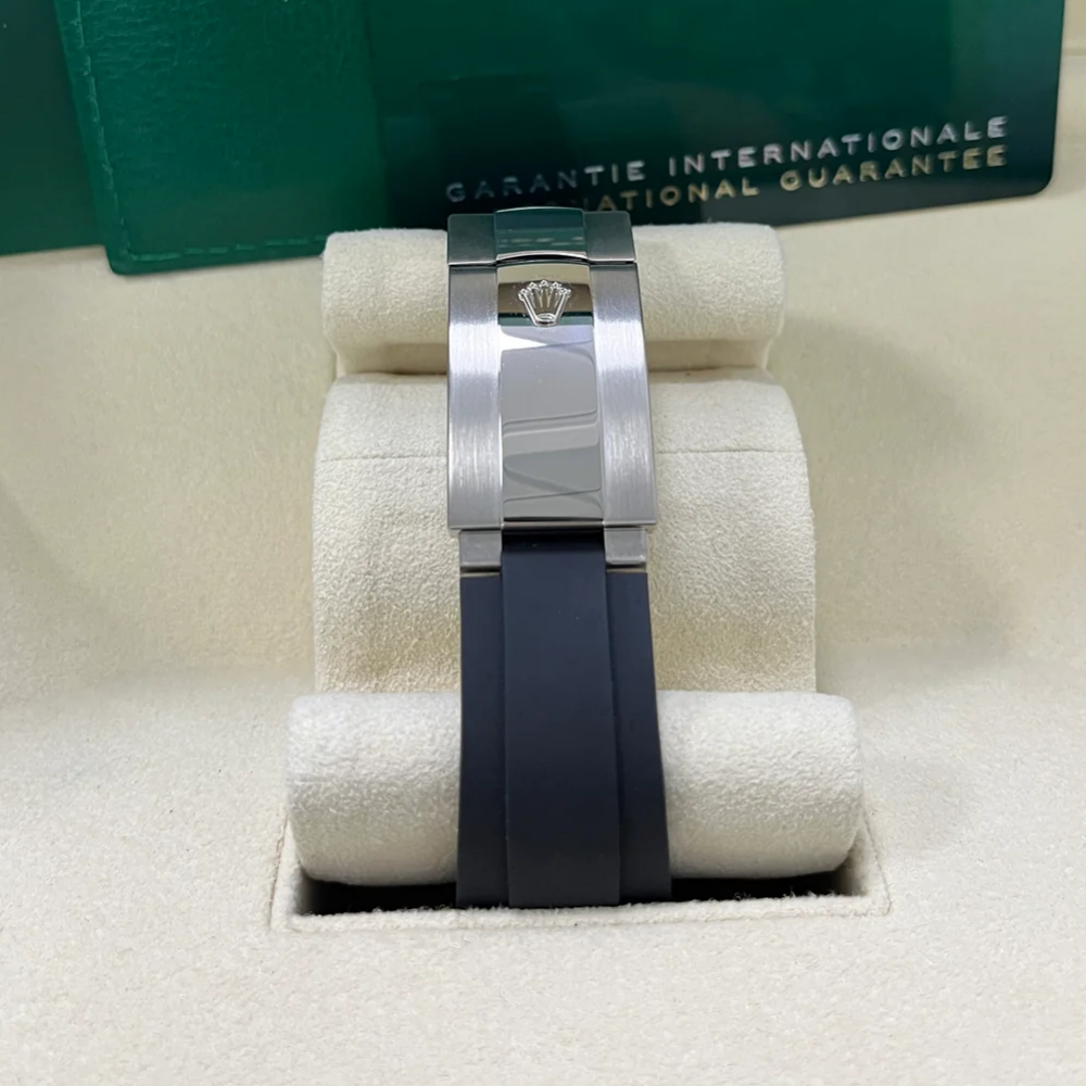 【Super Clone】ROLEX  Sky-Dweller 42mm White Gold Black Dial Oysterflex - 336239