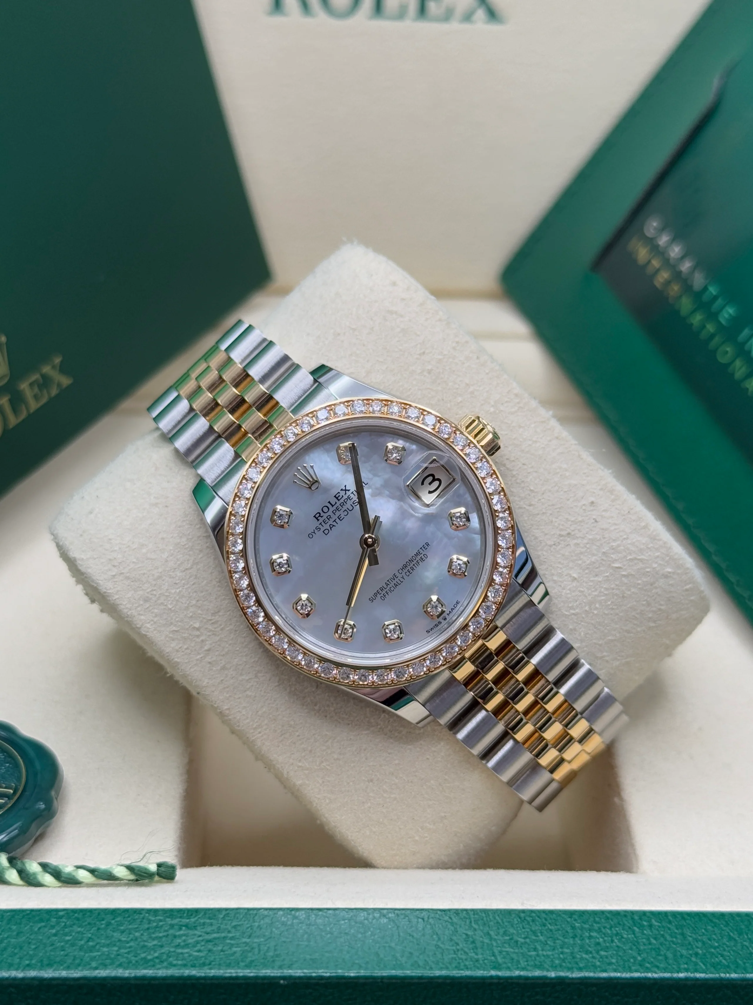 【Super Clone】ROLEX Datejust m278383-0027/0028 31mm Mother of Pearl Dial Oyster Bracelet