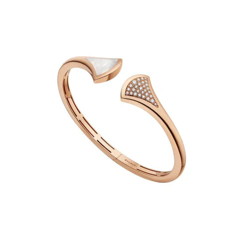 Regalia jewelryDREAM BRACELET OPEN PINK GOLD MOP DIAMOND