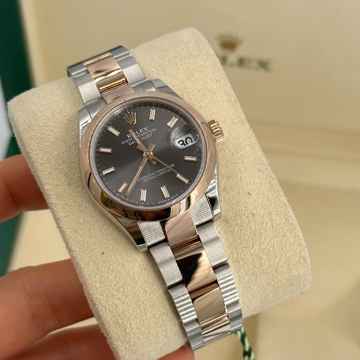 【Super Clone】ROLEX Datejust m278241-0017/0018 Slate 31mm Dial Oyster Bracelet Watch