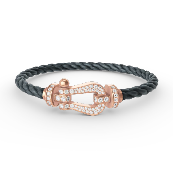 Regalia jewelryFORCE LARGE HORSESHOE FULL DIAMOND BRACELET ROSE GOLD