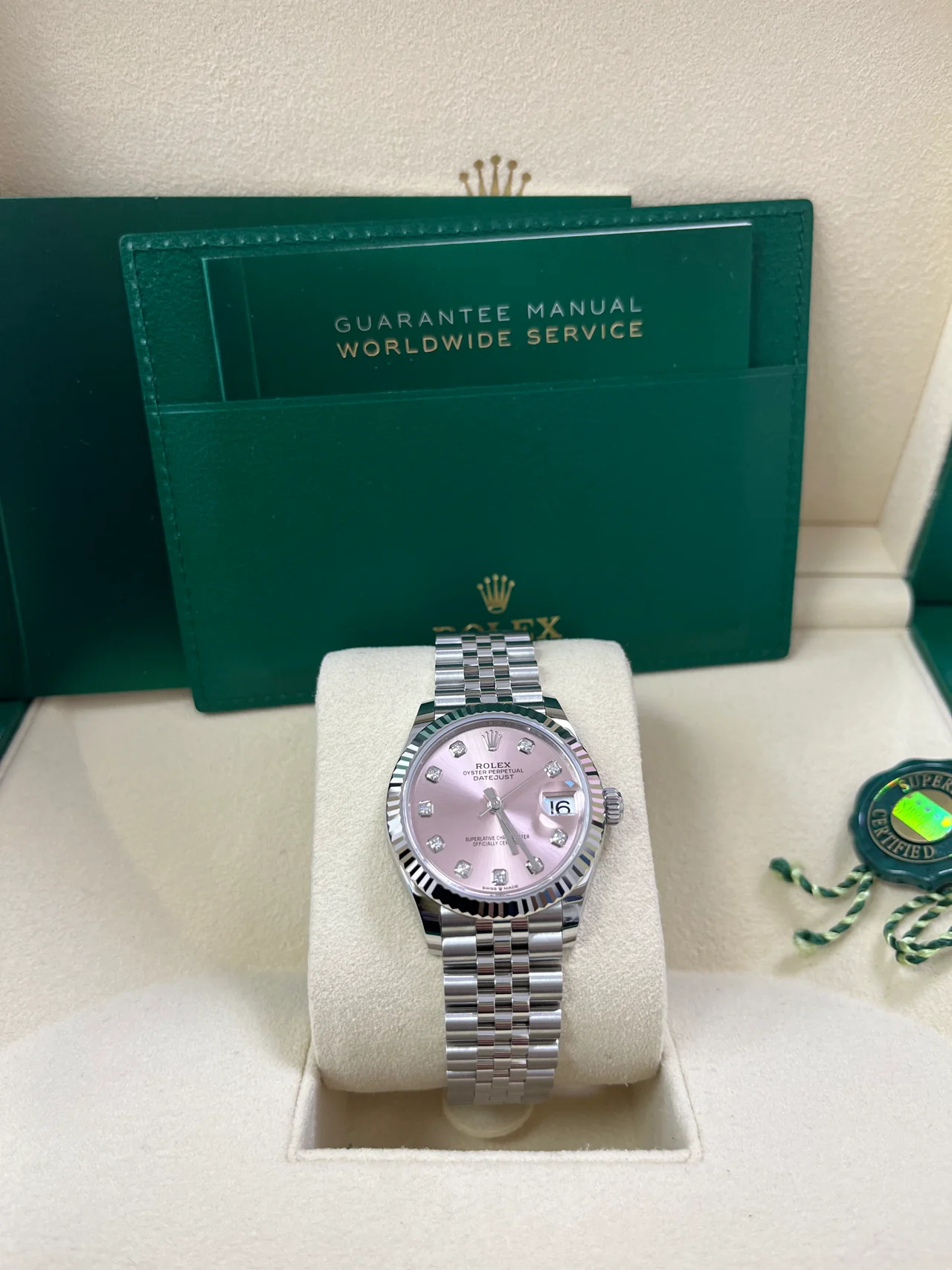 【Super Clone】ROLEX Datejust m278274-0031/0032 Pink 31mm Dial Oyster Watch