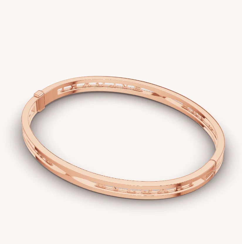 Regalia jewelryZERO 1 SPIRAL LOGO PINK GOLD BRACELET