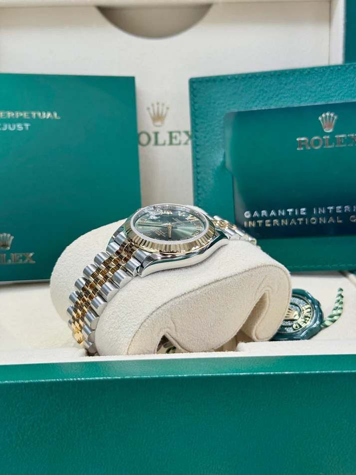 【Super Clone】ROLEX Datejust m278273-0015/0016 31mm Olive Green Dial Stainless Steel and Yellow Gold Oyster Watch