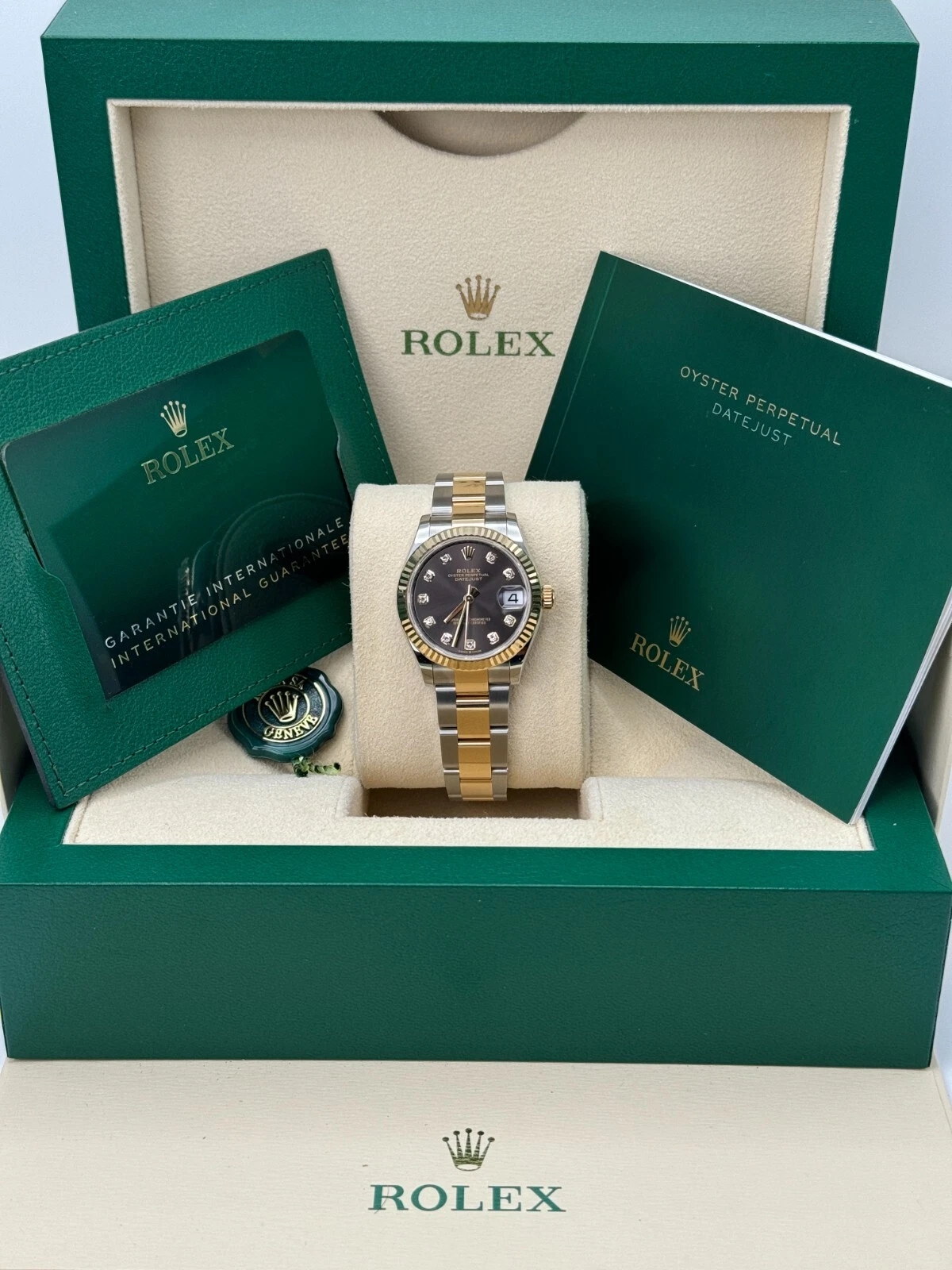 【Super Clone】ROLEX Datejust m278273-0021/0022 31mm Dark Grey Dial Stainless Steel and Yellow Gold Oyster Watch