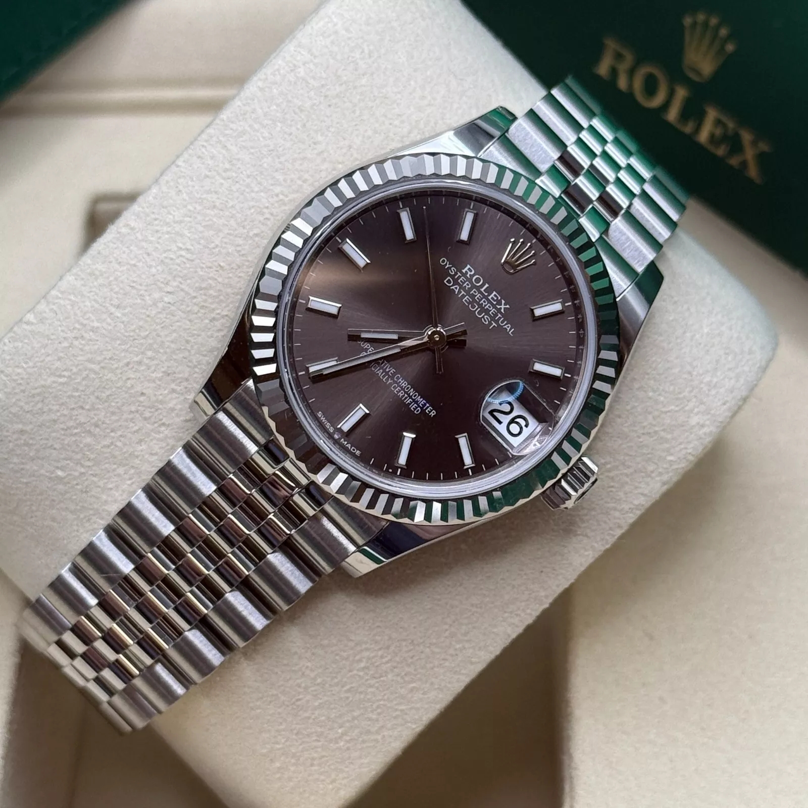 【Super Clone】ROLEX Datejust m278274-0015/0016 Dark Grey Dial 31mm Oyster Bracelet
