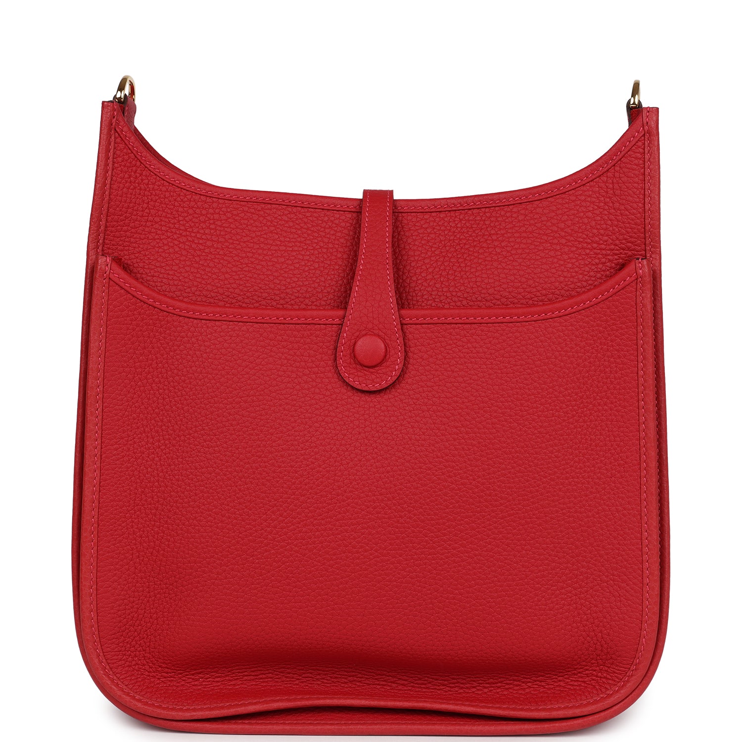 Hermès Evelyne III PM Vermillon Clemence Gold Hardware