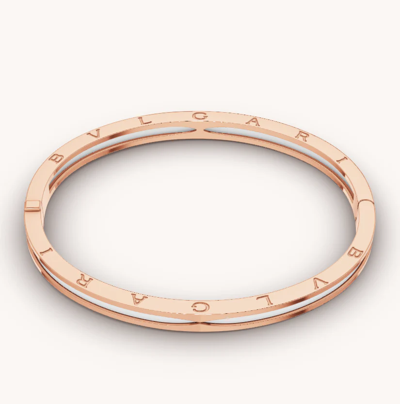 Regalia jewelryZERO 1 PINK GOLD WITH WHITE CERAMIC BRACELET