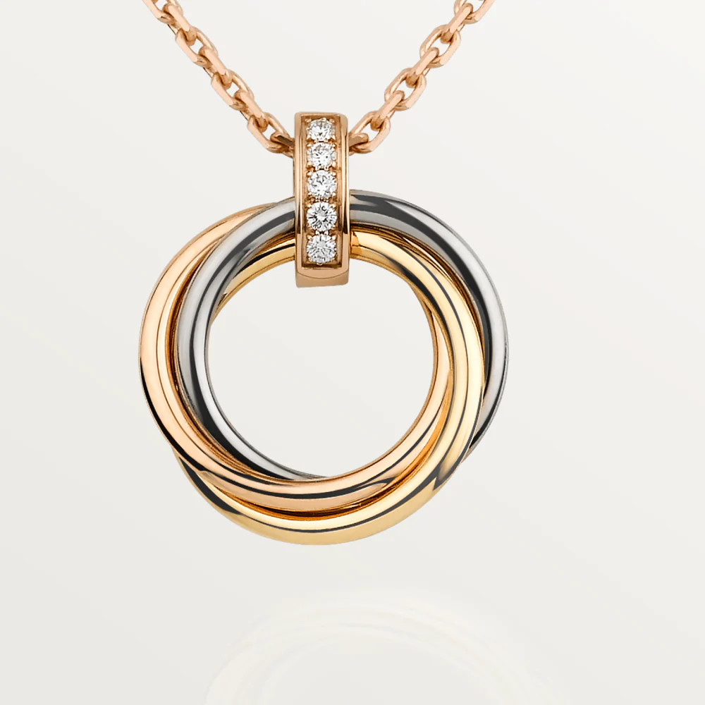 Regalia jewelryTRINITY NECKLACE GOLD  DIAMONDS