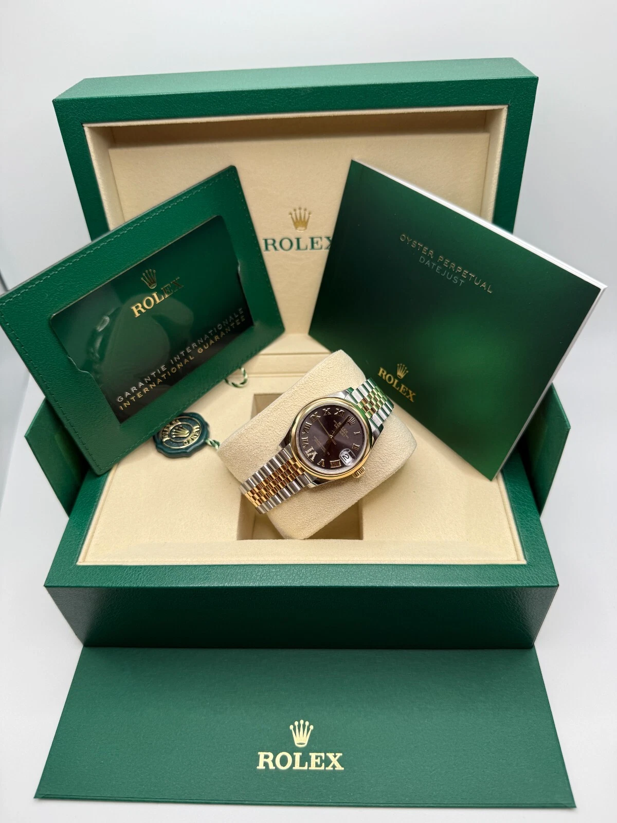 【Super Clone】ROLEX Datejust m278243-0013/0014  31mm Dark Grey Dial Yellow Rolesor Oyster Watch