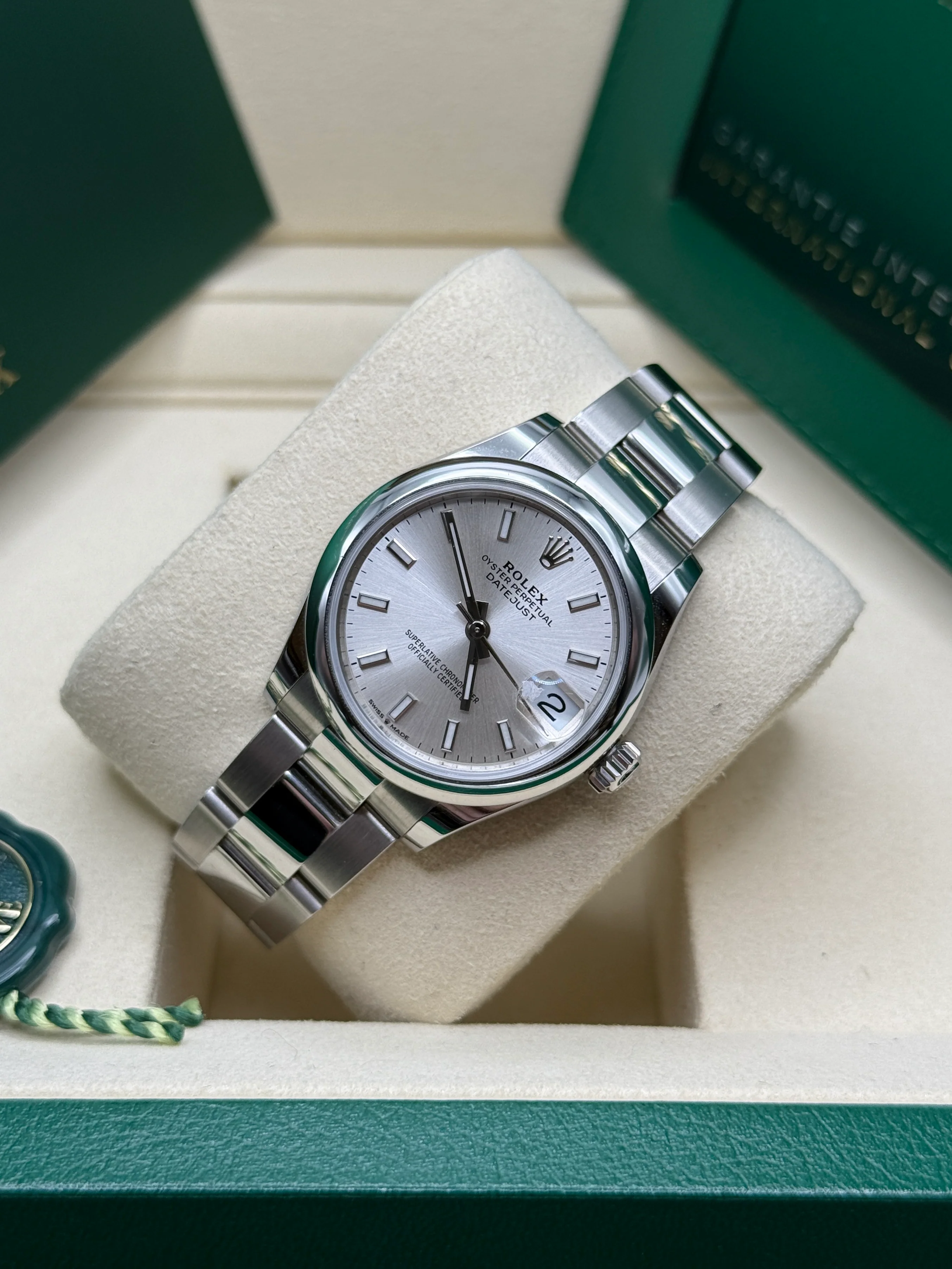 【Super Clone】ROLEX Datejust m278240-0005/0006 31mm  Silver Index Domed Bezel Oyster Oystersteel