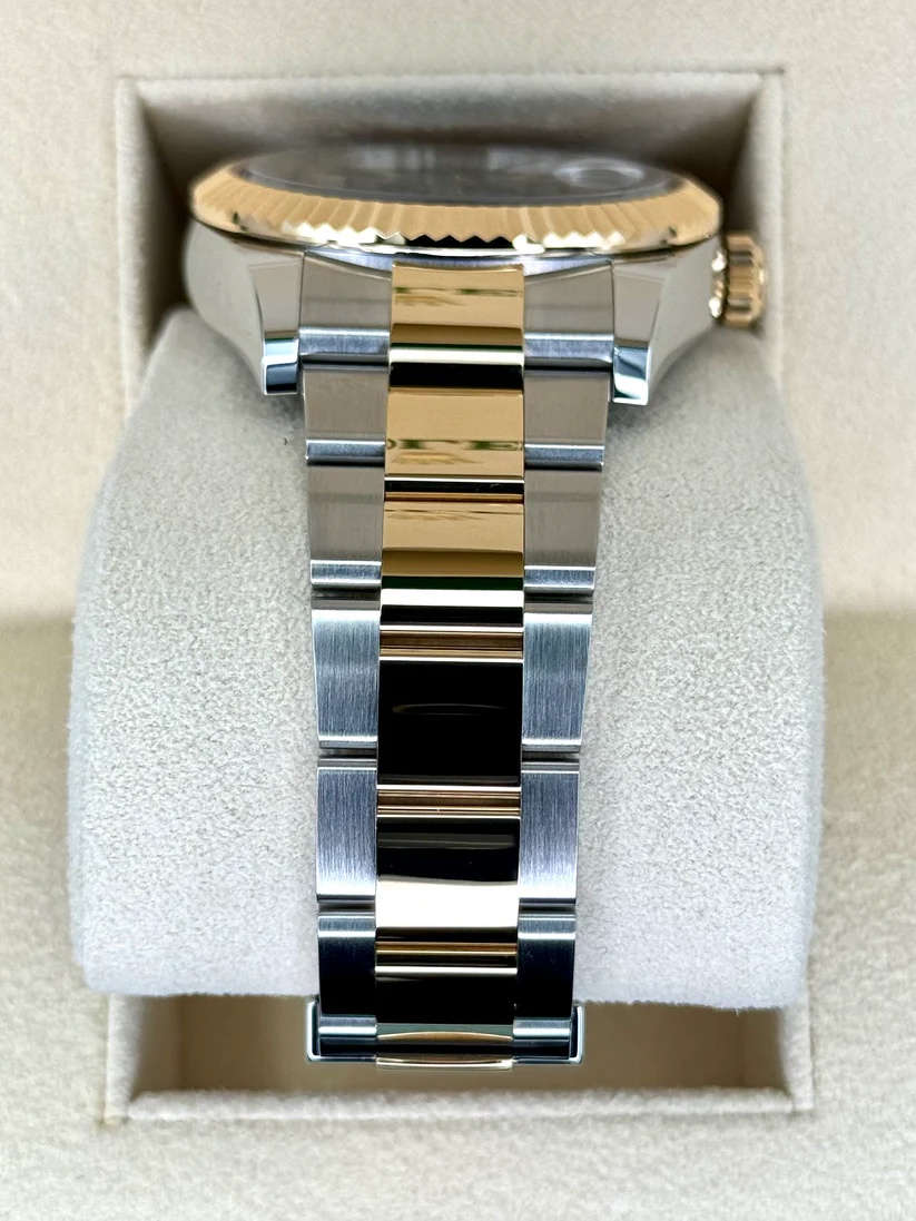 【Super Clone】ROLEX  Sky-Dweller 42mm 336933-0003/0004 Two-Tone Yellow Gold Black Dial Jubilee