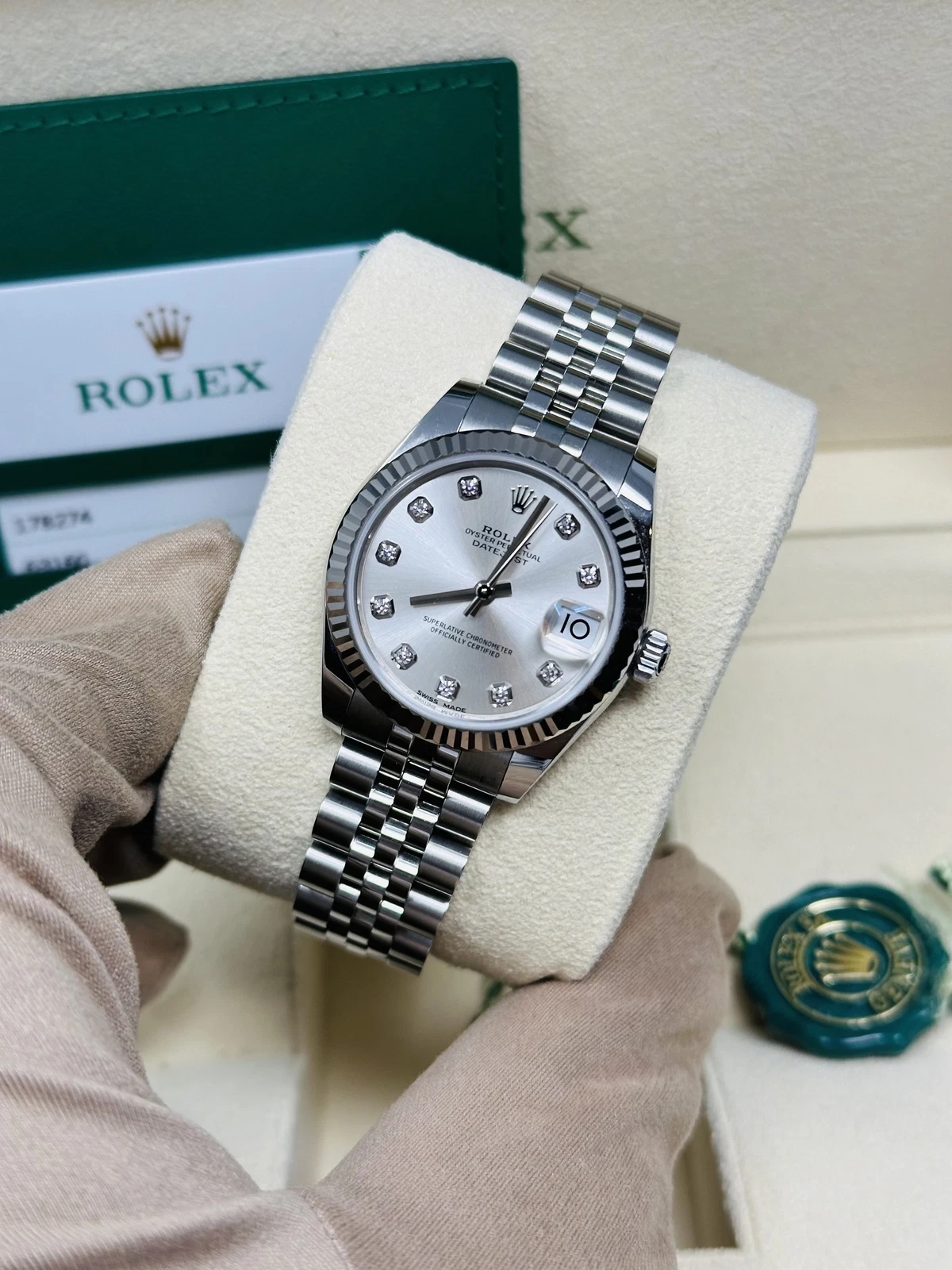 【Super Clone】ROLEX Datejust m278274-0029/0030 Silver 31mm Dial Oyster Watch
