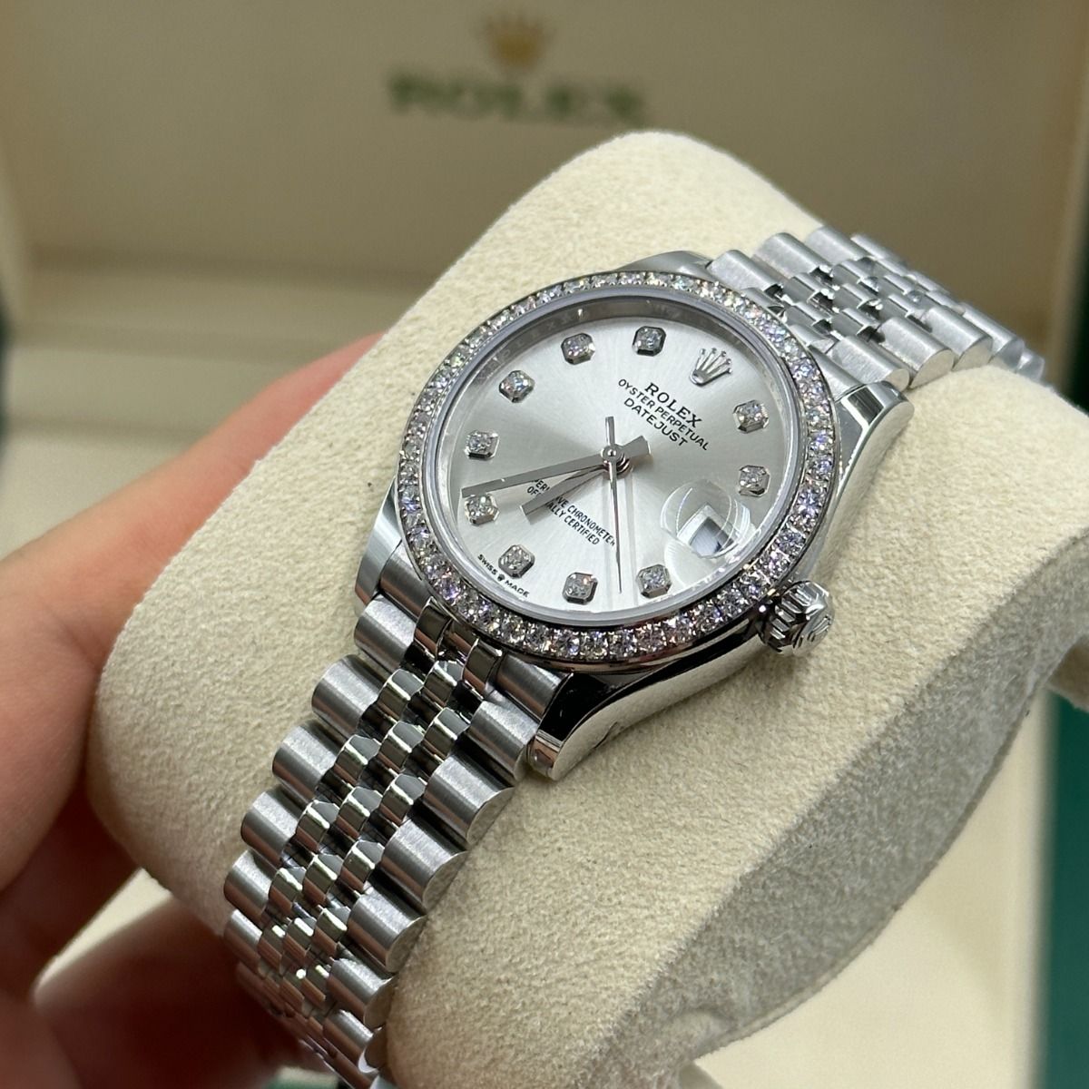 【Super Clone】ROLEX Datejust m278384RBR-0033/0034 Silver 31mm Dial Oyster Watch