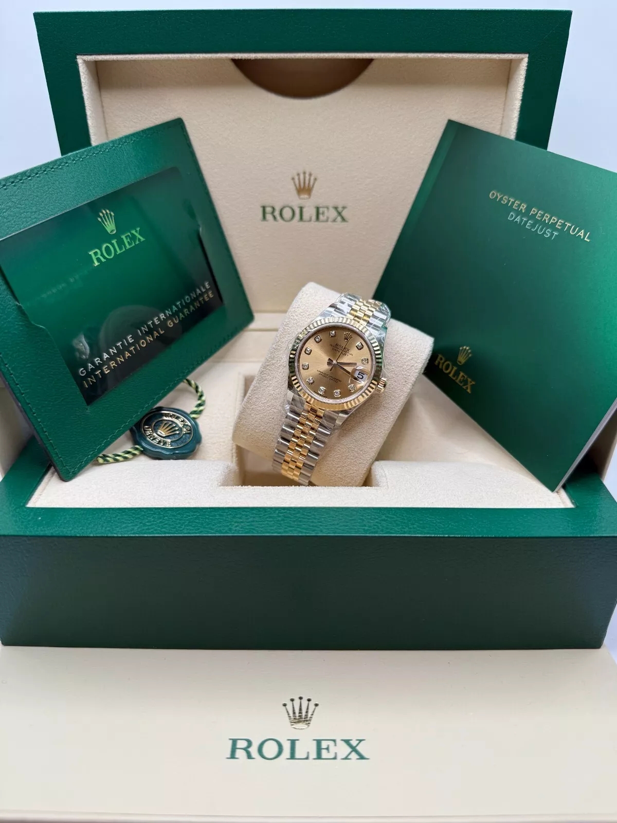 【Super Clone】ROLEX Datejust m278273-0025/0026 31mm Champagne Dial Stainless Steel and Yellow Gold Oyster Watch
