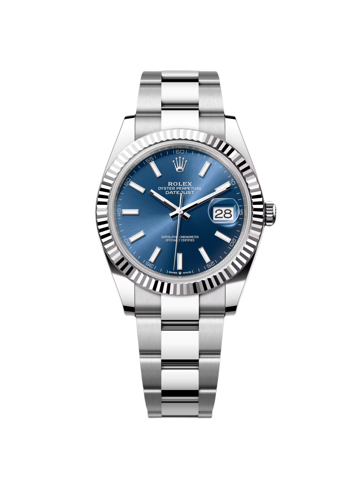 【Super Clone】ROLEX  Datejust 41mm 126334 Blue Index Oyster Stainless Steel Men's Watch