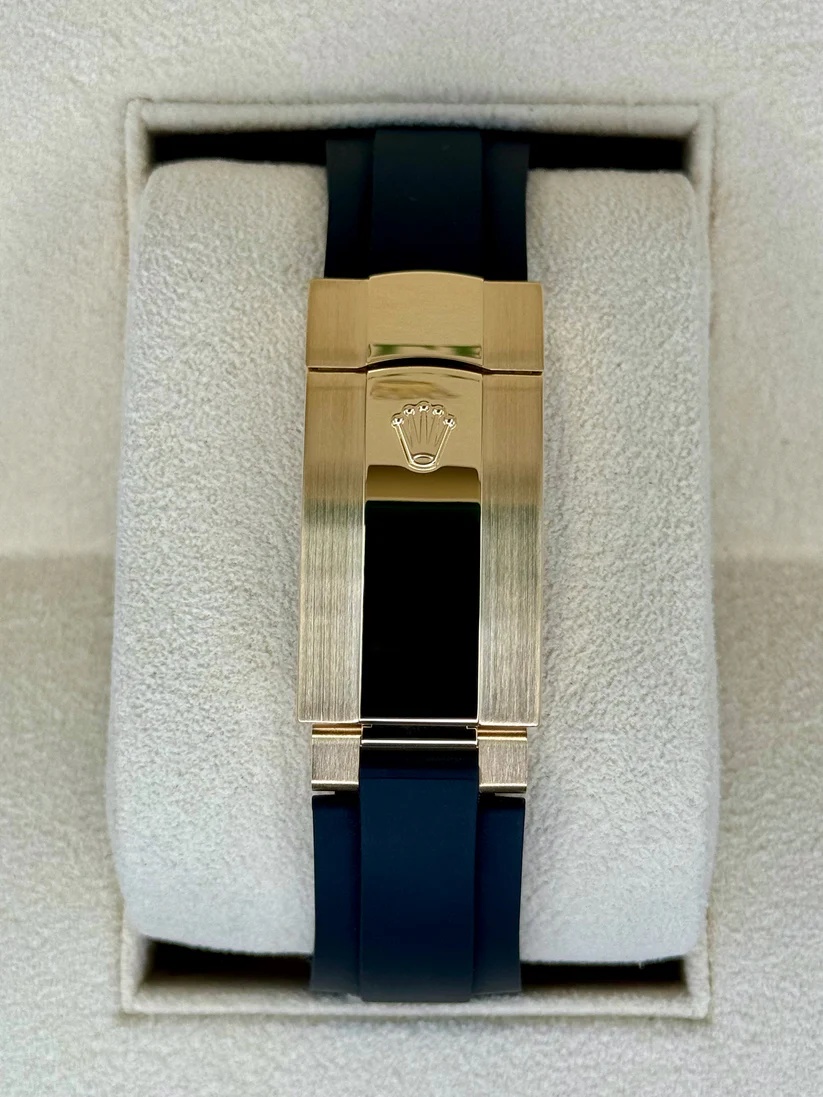 【Super Clone】ROLEX Sky-Dweller 42mm Yellow Gold Champagne Dial Oysterflex - 336238