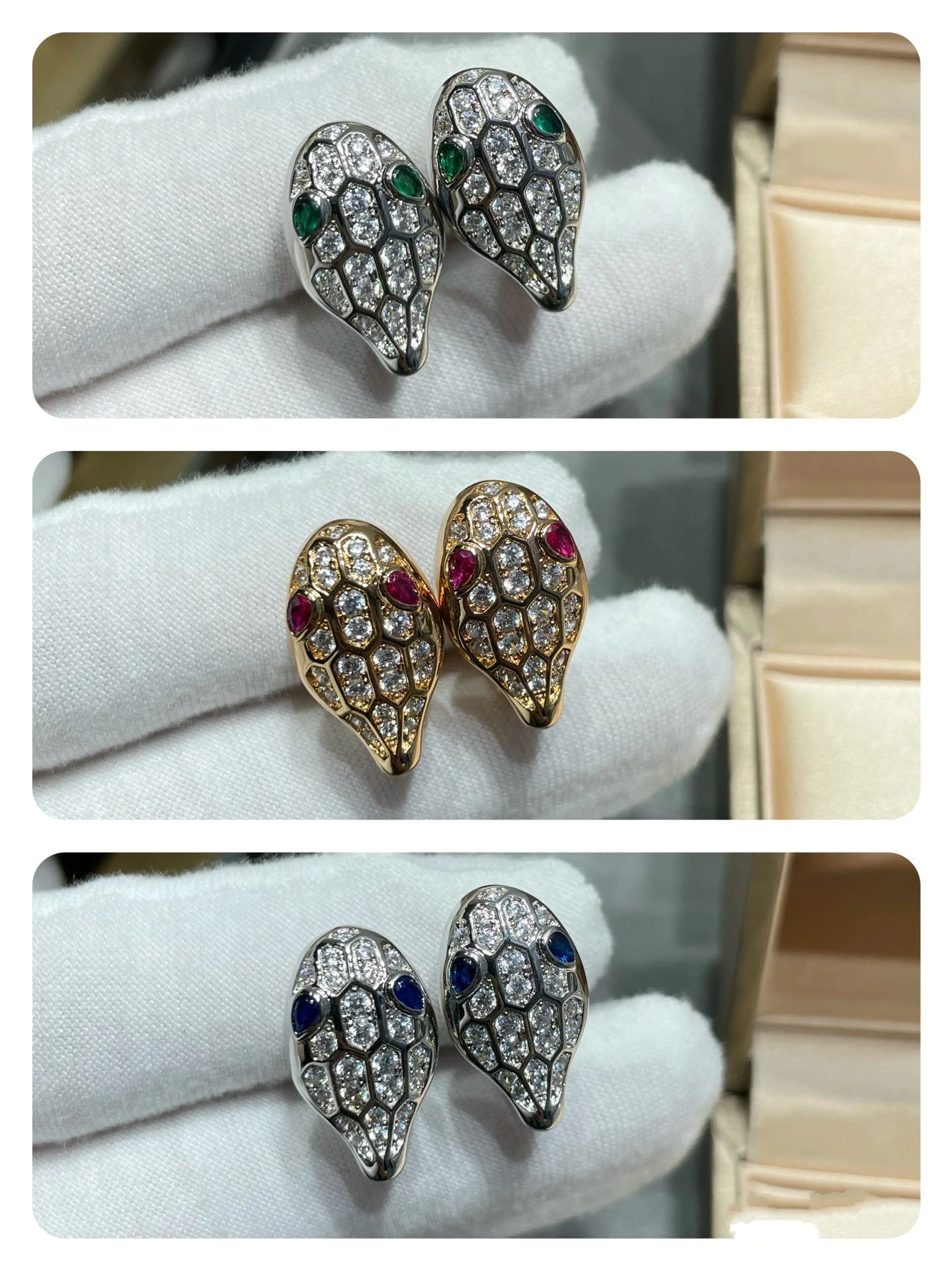 Regalia jewelrySERPENT DIAMOND STUD EARRINGS