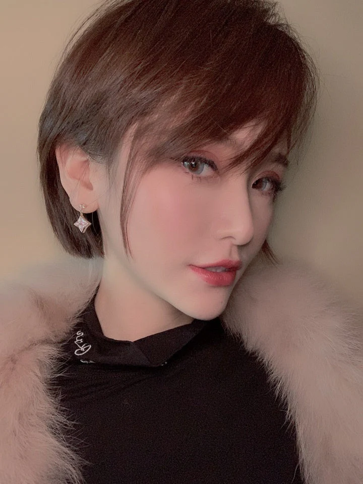 Regalia jewelryDOUBLE STAR PINK GOLD MOP DROP EARRINGS