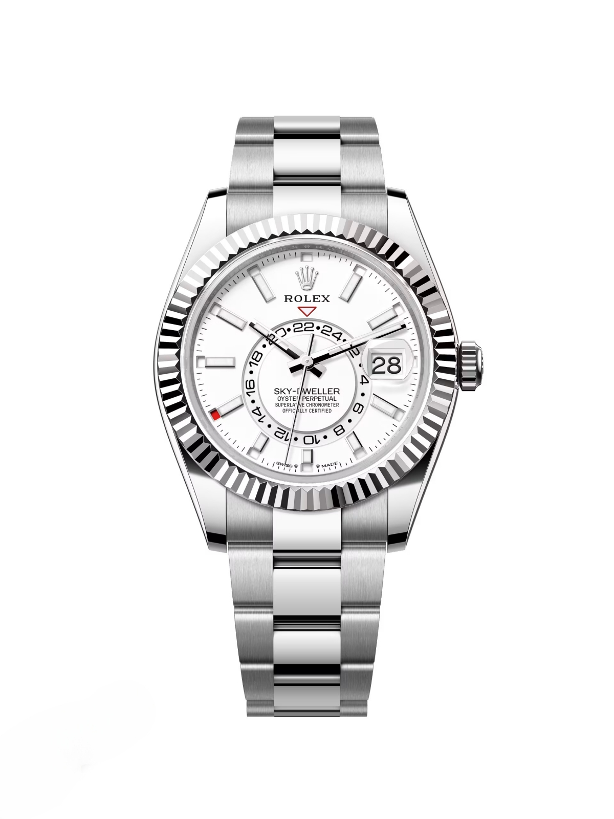 【Super Clone】ROLEX Sky-Dweller 42mm 336934-0003/0004 Stainless Steel White Dial Oyster
