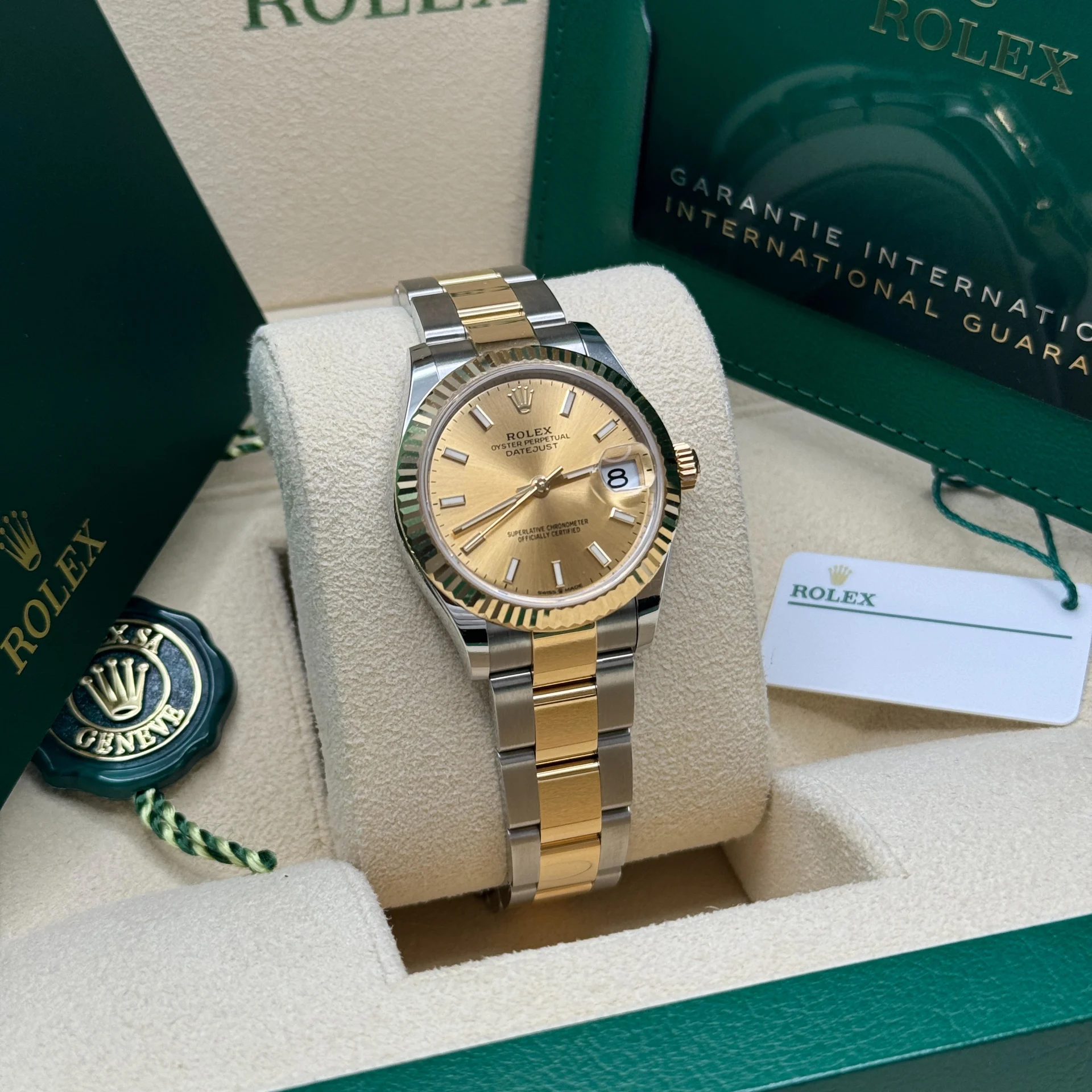 【Super Clone】ROLEX Datejust m278273-0013/0014 31mm Champagne Dial Stainless Steel and Yellow Gold Oyster Watch