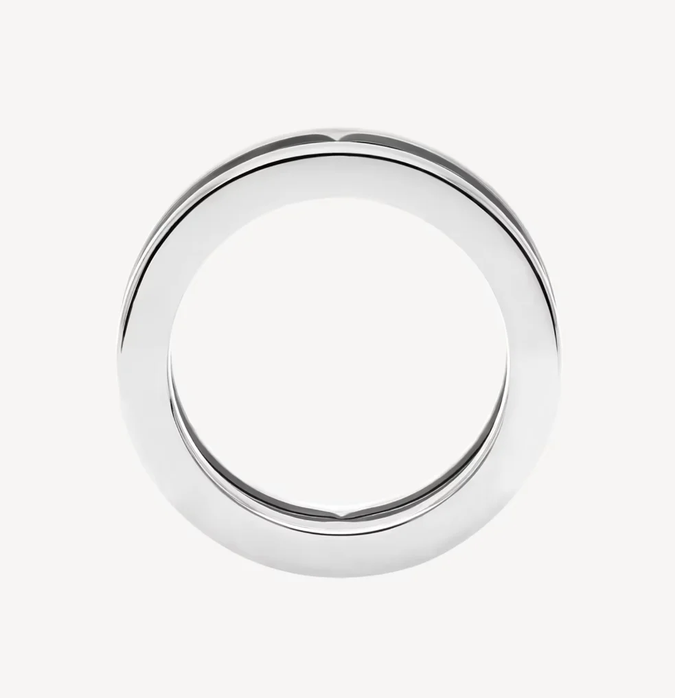 Regalia jewelryZERO 1 ONE-BAND WITH OPENWORK LOGO SPIRAL RING