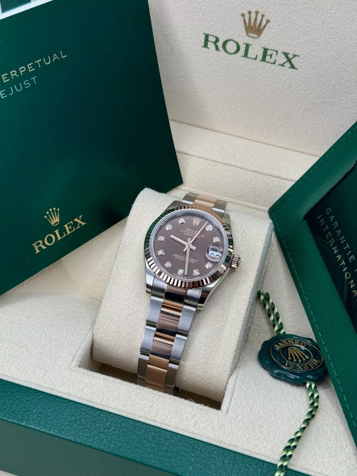 【Super Clone】ROLEX Datejust m278271-0027/0028 Chocolate 31mm Dial Oyster Bracelet Watch