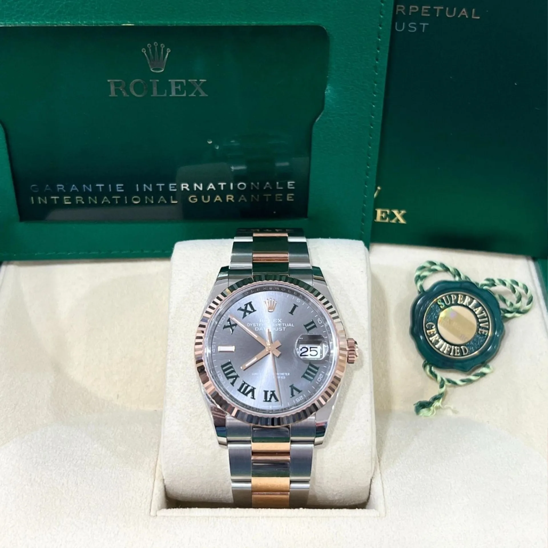 【Super Clone】ROLEX  Datejust 36mm 126231 Slate Dial Oyster Bracelet Watch