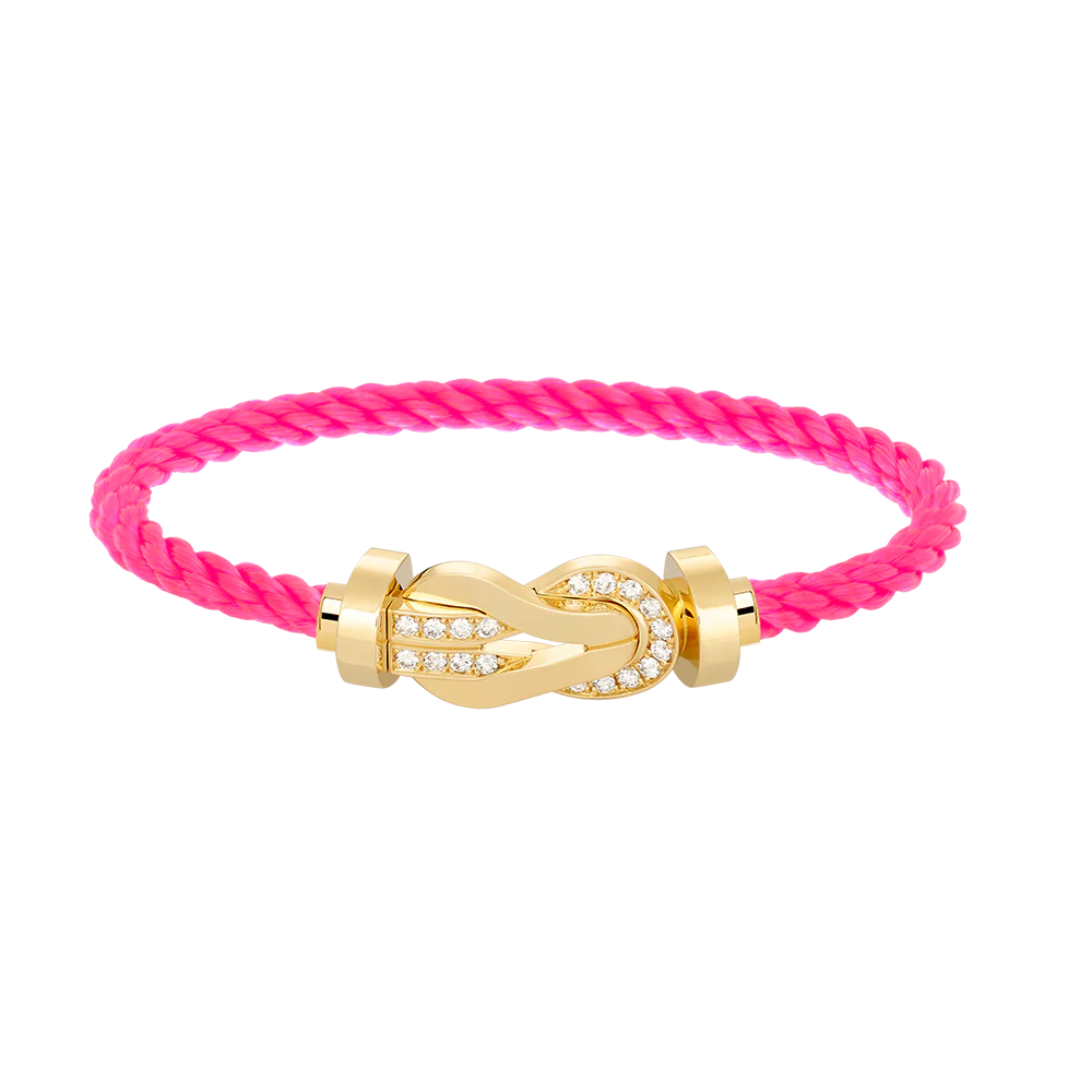 Regalia jewelryCHANCE LARGE 8 FIGURE BUCKLE HALF DIAMOND BRACELET GOLD