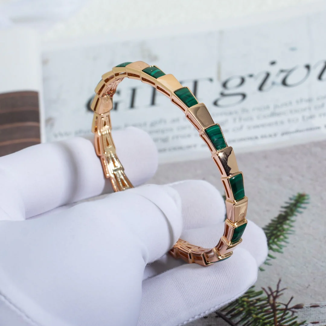 Regalia jewelrySERPENTI BRACELET PINK GOLD MALACHITE