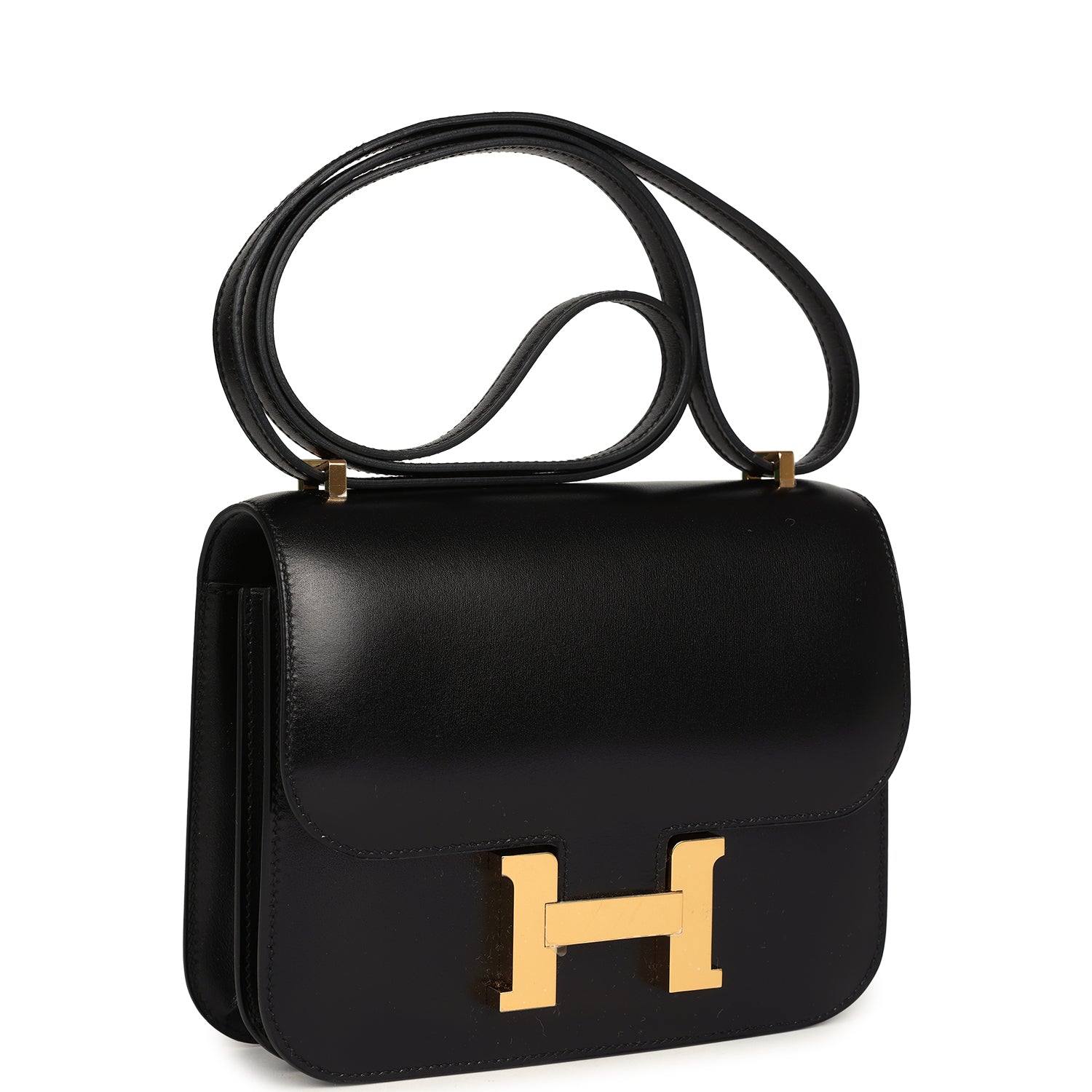 Hermès Constance 18 Black Box Gold Hardware
