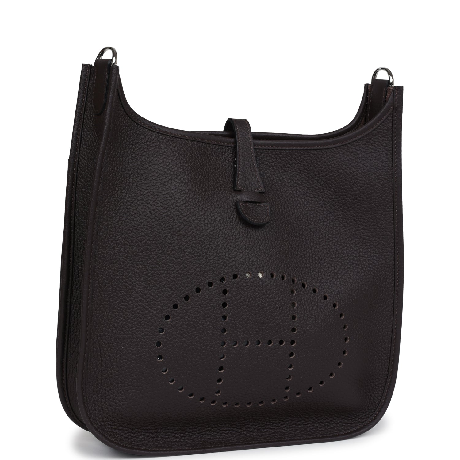 Hermès Evelyne III PM Macassar Clemence Palladium Hardware