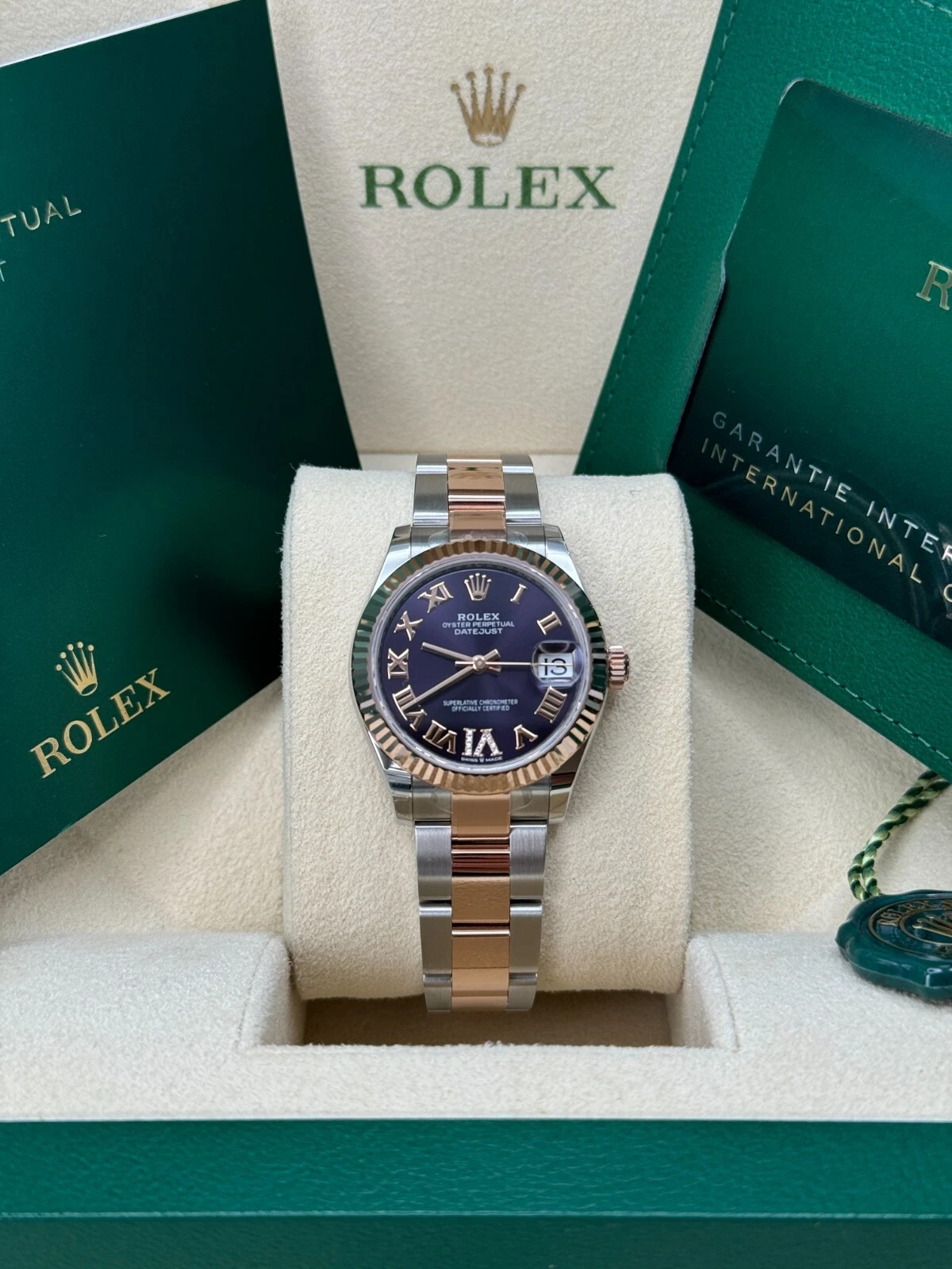 【Super Clone】ROLEX Datejust m278271-0019/0020 Aubergine 31mm Dial Oyster Bracelet Watch
