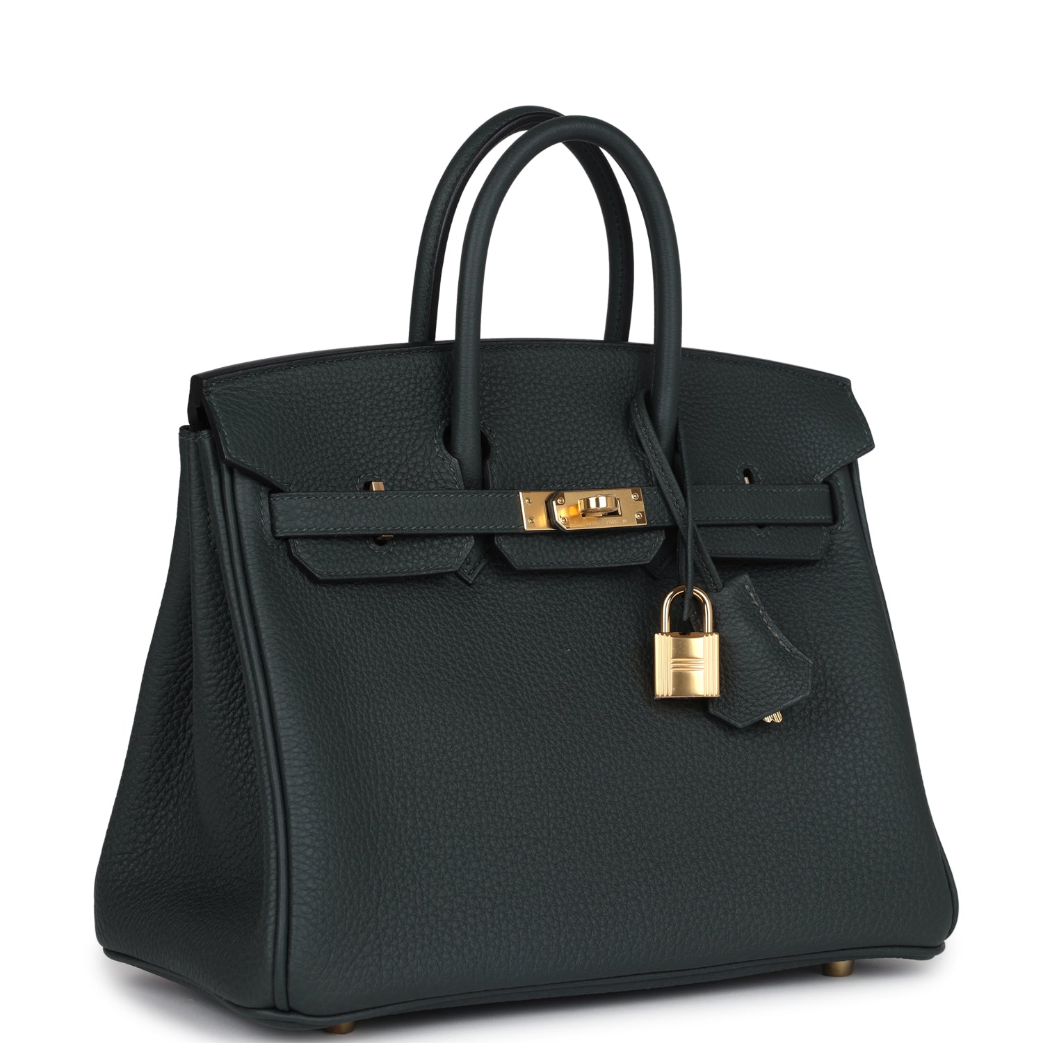 Hermès Birkin 25 Vert Fonce Togo Gold Hardware