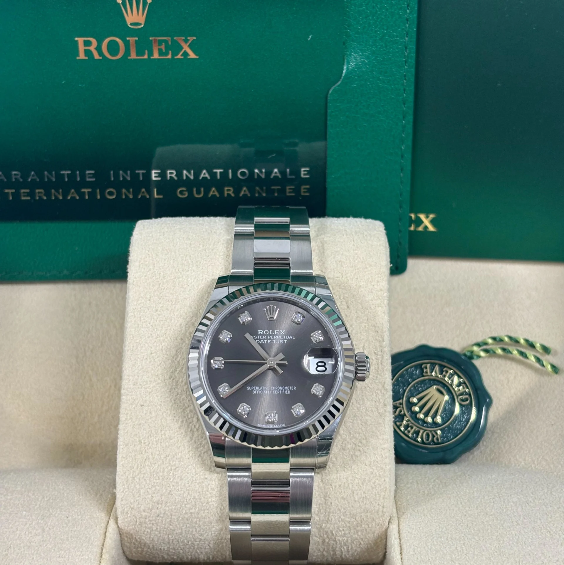 【Super Clone】ROLEX Datejust m278274-0007/0008 Dark Grey 31mm Dial Oyster Watch