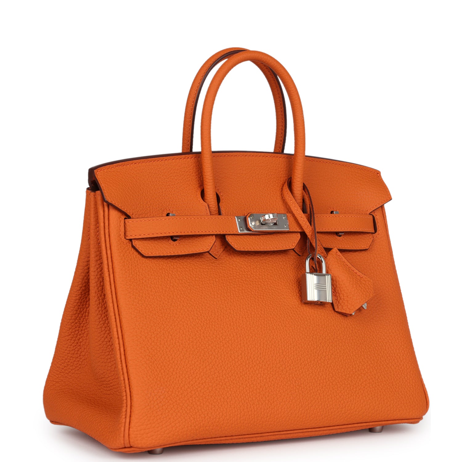 Hermès Birkin 25 Orange Togo Palladium Hardware