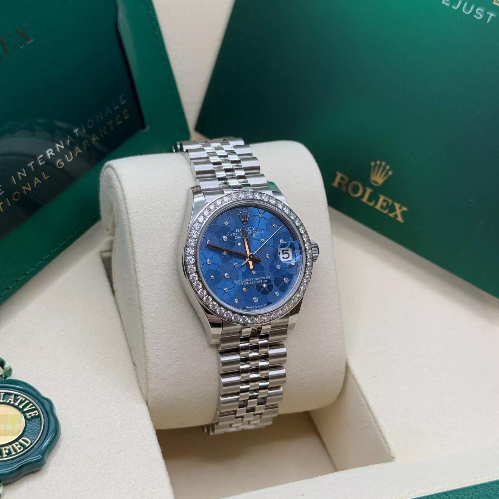 【Super Clone】RLX Datejust m278384RBR-0039/0040 Azzurro Blue 31mm Dial Oyster Watch