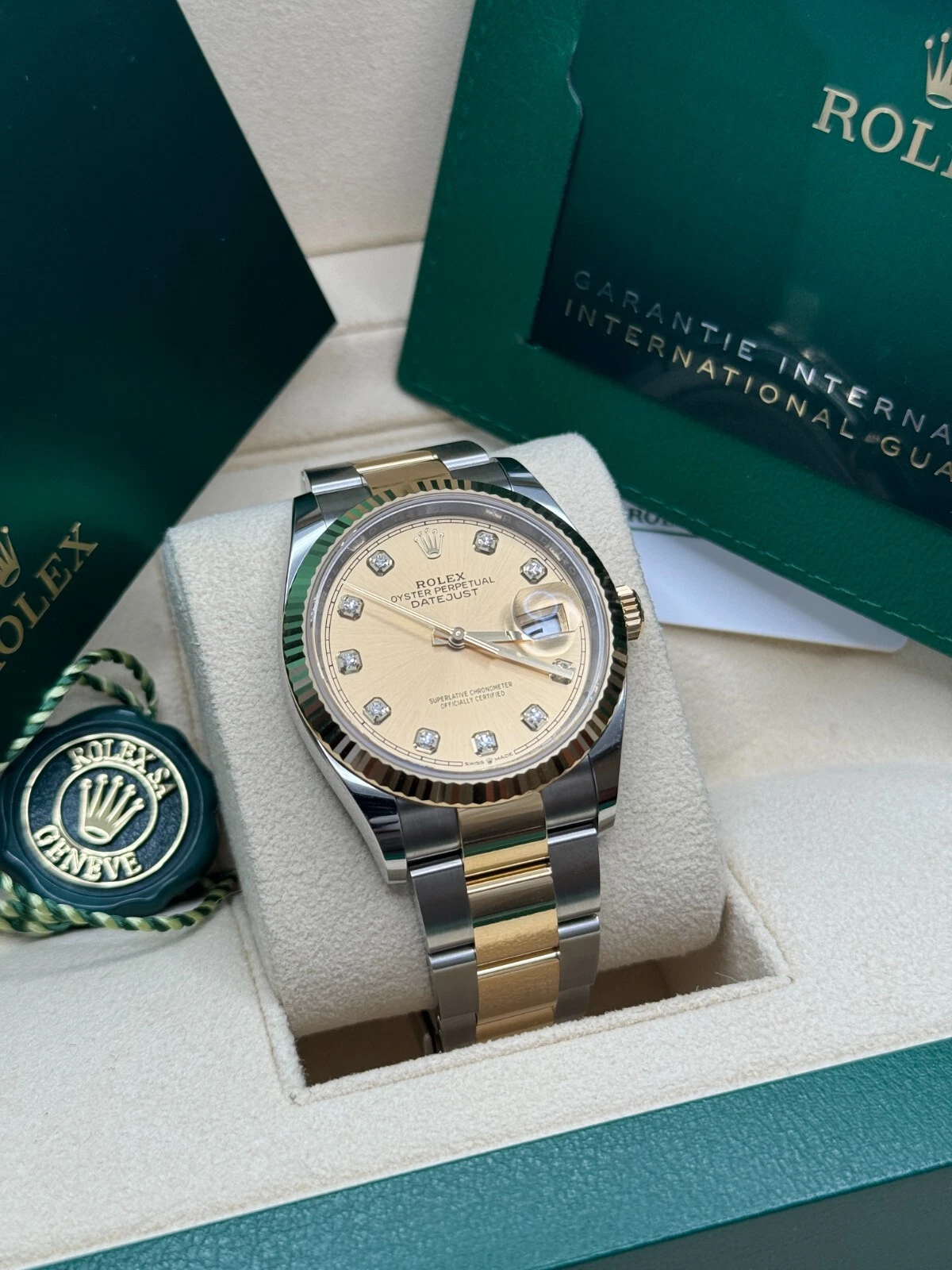 【Super Clone】ROLEX  Datejust 36mm 126233 Champagne Dial Jubilee Bracelet Watch