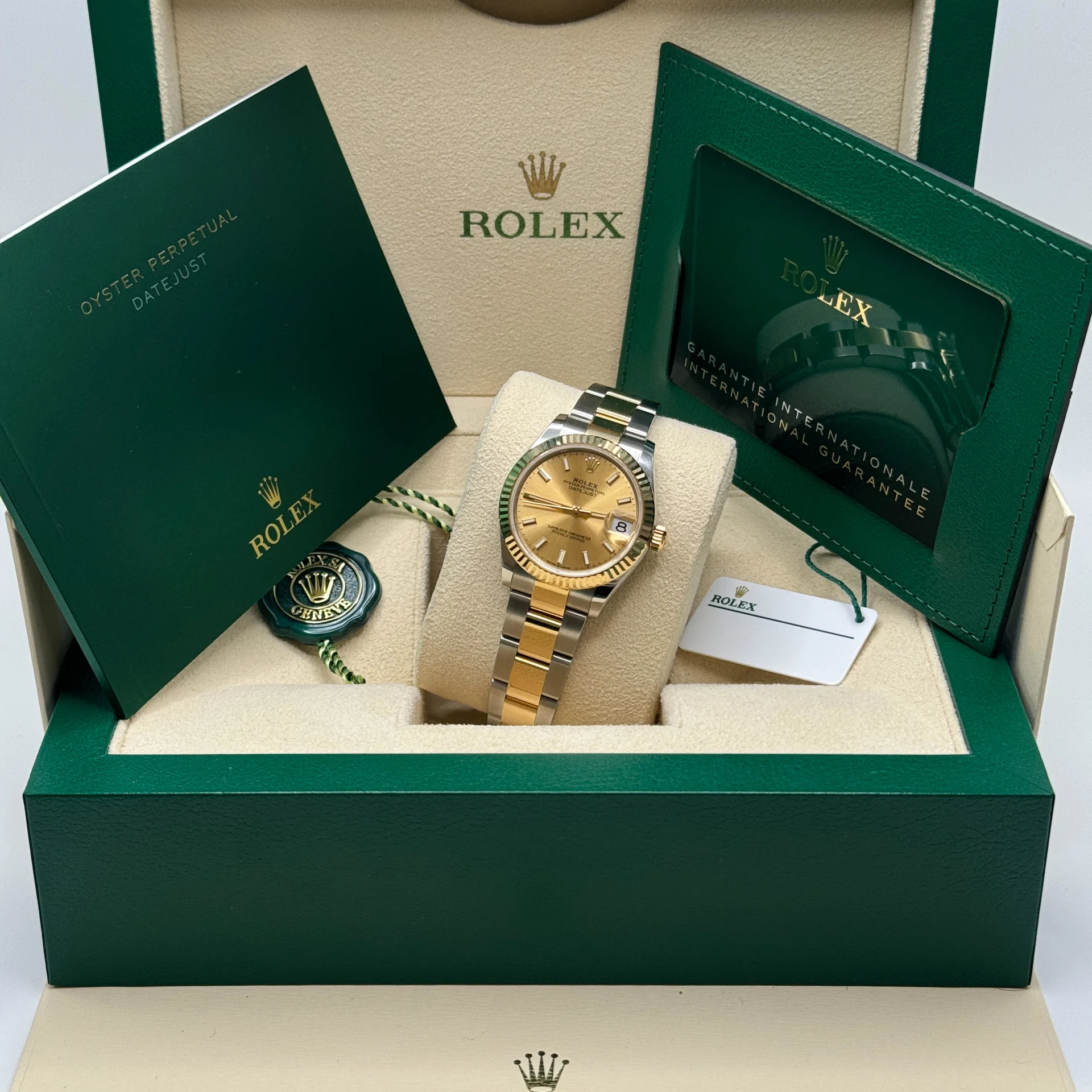 【Super Clone】ROLEX Datejust m278273-0013/0014 31mm Champagne Dial Stainless Steel and Yellow Gold Oyster Watch