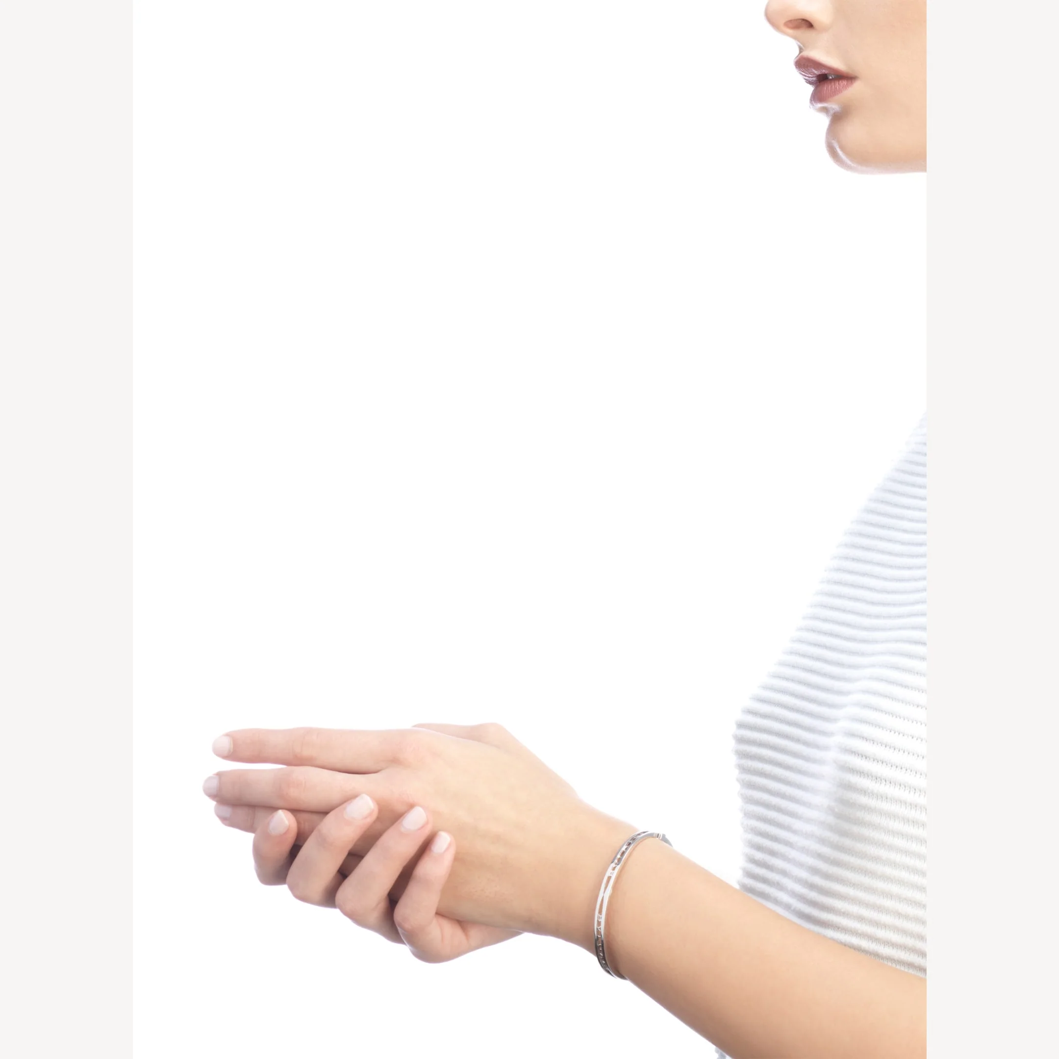 Regalia jewelryZERO 1 SPIRAL LOGO SILVER BRACELET