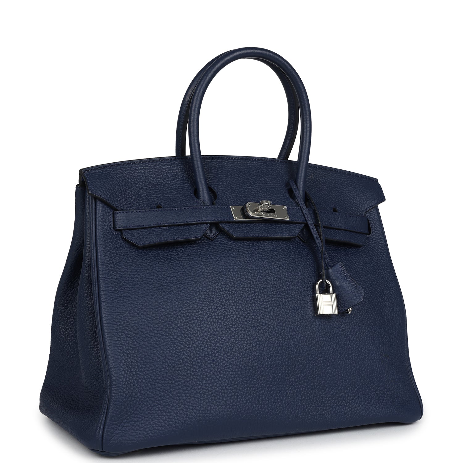 Hermès Birkin 35 Bleu De Malte Verso Togo Palladium Hardware