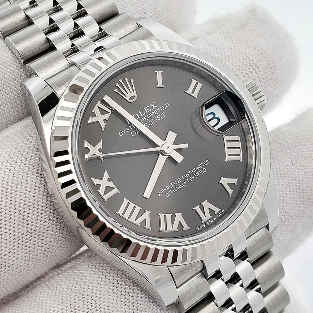 【Super Clone】ROLEX Datejust m278274-0021/0022 Dark Grey Roman 31mm Dial Oyster Watch